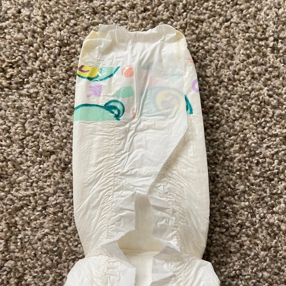 Wonderdry Vintage Bear‎ Plastic Diapers Sz SMALL Diapers 14lb crinkle plastic